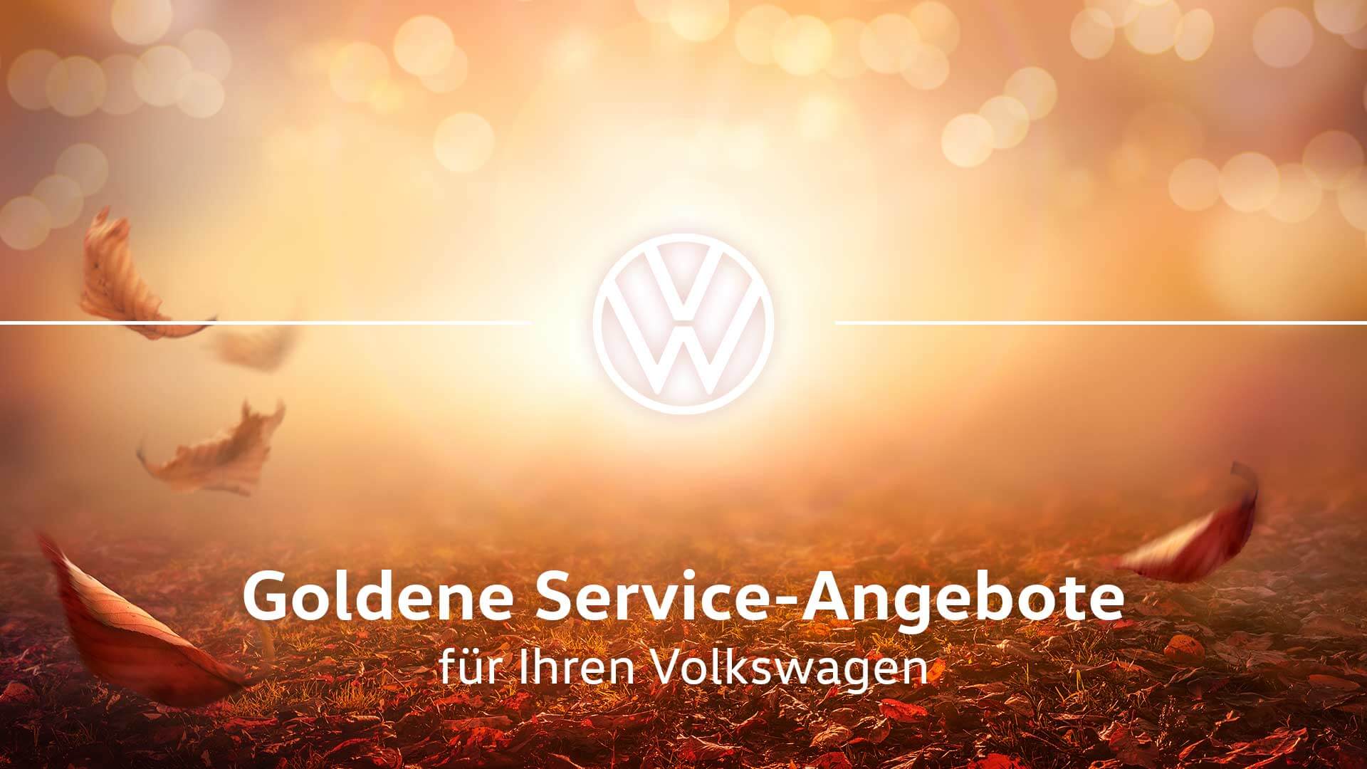 Volkswagen Service Angebote für den Herbst