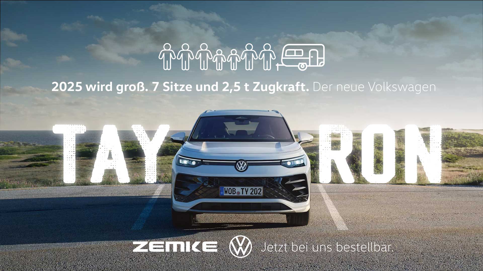 Mehr Raum für alle(s): der neue Volkswagen Tayron